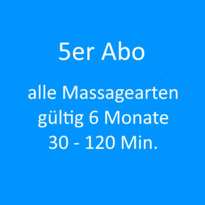 5er Abo alle Arten 30-120